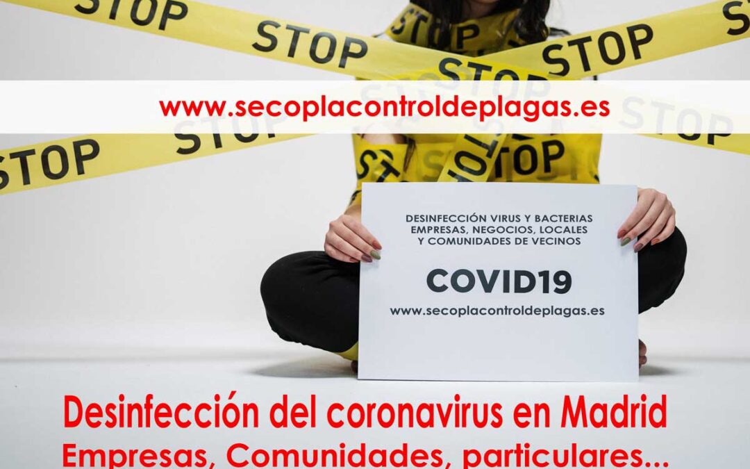 Coronavirus Empresa de desinfección del Covid-19 en Madrid en Comunidades, Empresas, Colegios, sitios Públicos o Privados