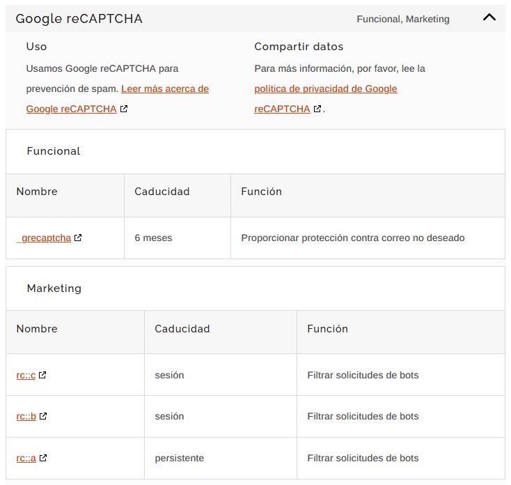 1 Política de cookies