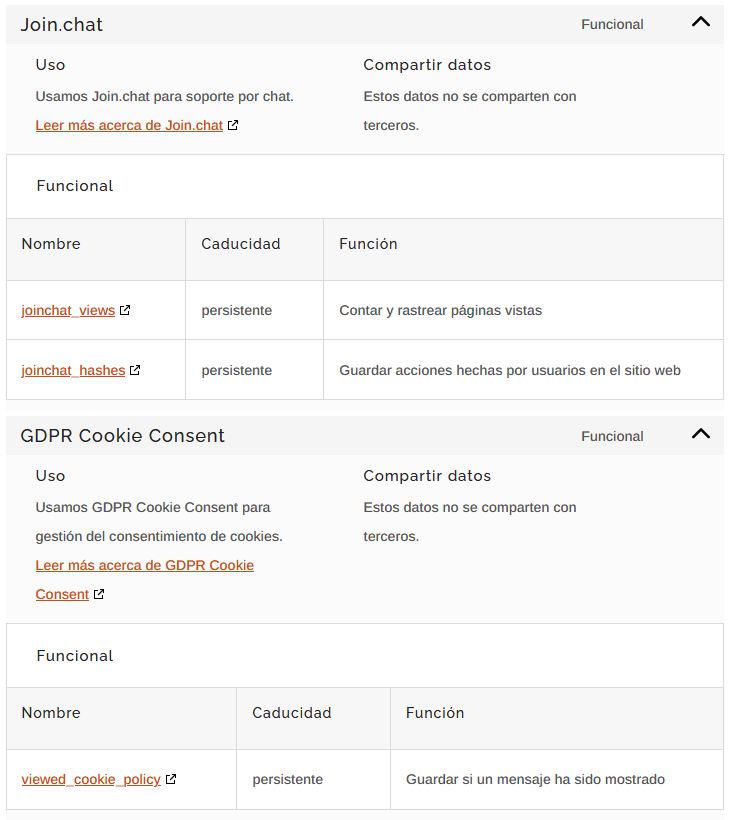 2 Política de cookies