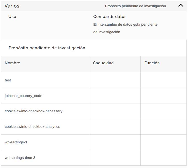 5 Política de cookies